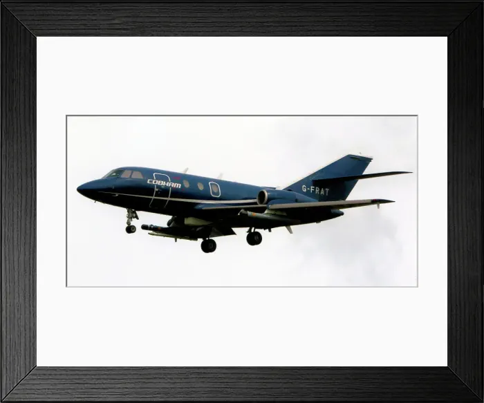 Framed Print : Dassault Falcon 20ECM G-FRAT Framed Print : Dassault Falcon 20ECM G-FRAT