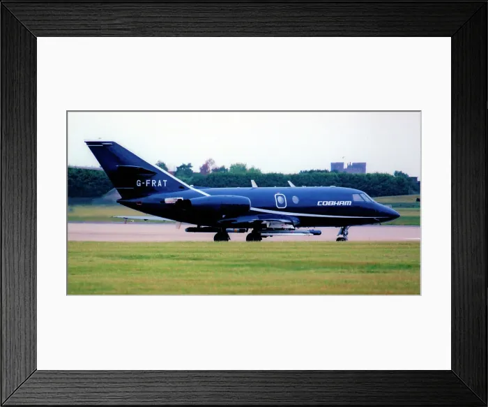 Framed Print : Dassault Falcon 20ECM G-FRAT Framed Print : Dassault Falcon 20ECM G-FRAT