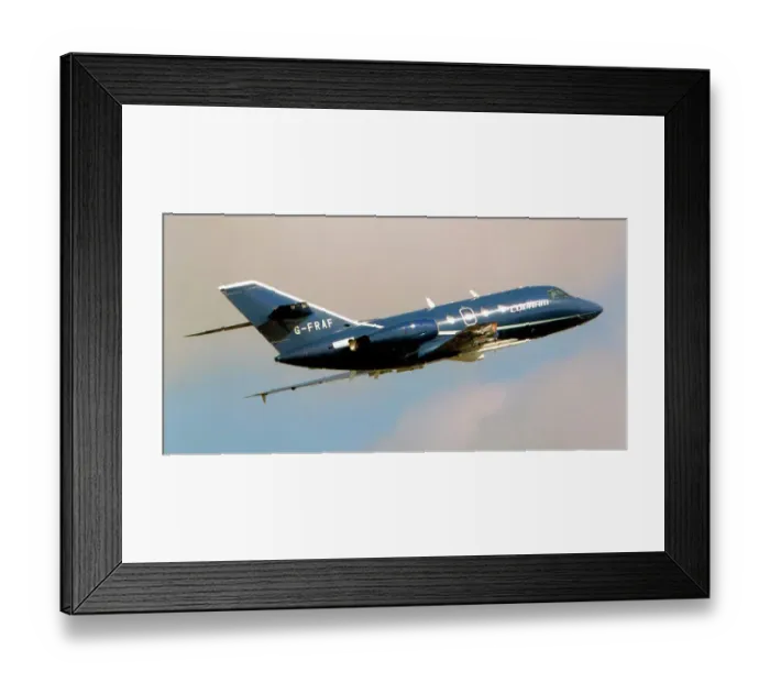 Framed Print : Dassault Falcon 20ECM G-FRAF Framed Print : Dassault Falcon 20ECM G-FRAF