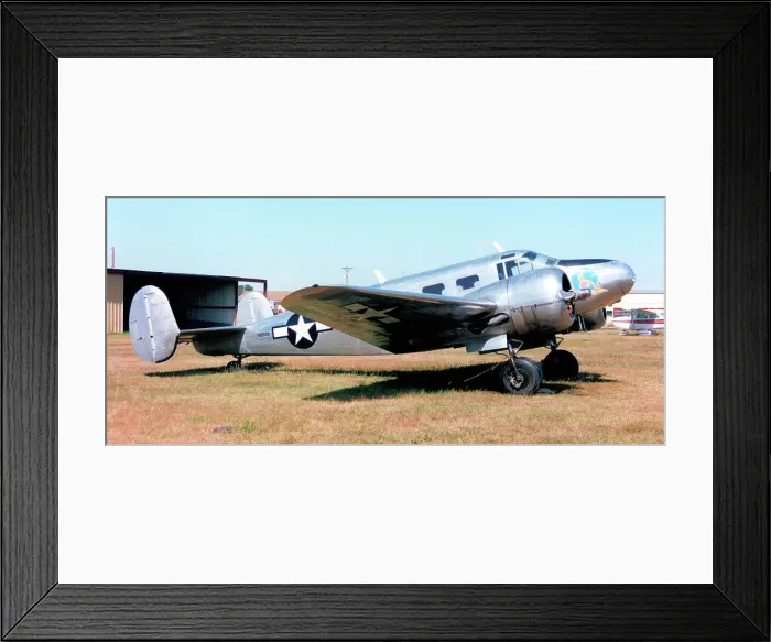 Framed Print : Beech C-45H Expeditor N165ZA Framed Print : Beech C-45H Expeditor N165ZA