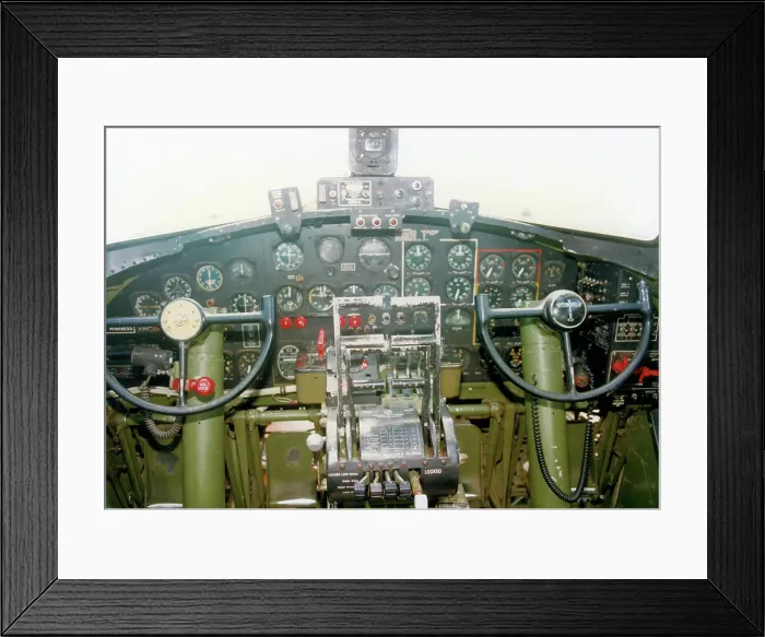 Framed Print : B-17G - PB-1W Texas Raiders cockpit Framed Print : B-17G - PB-1W Texas Raiders cockpit
