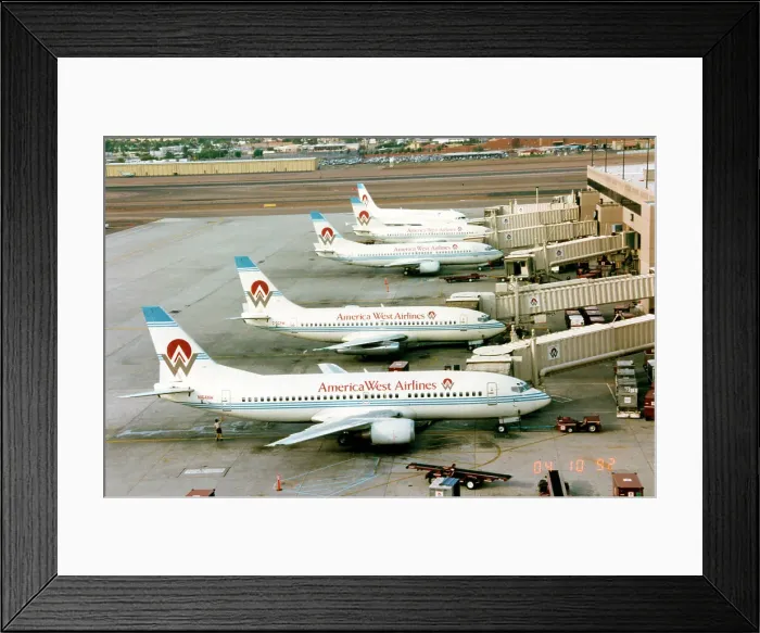 Framed Print : Boeing 737-277 N164AW Framed Print : Boeing 737-277 N164AW