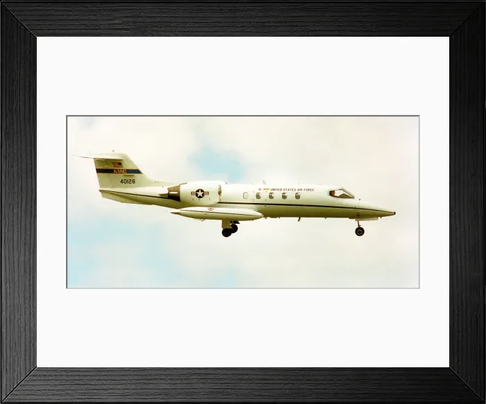 Framed Print : Gates Learjet C-21A 84-0126 Framed Print : Gates Learjet C-21A 84-0126