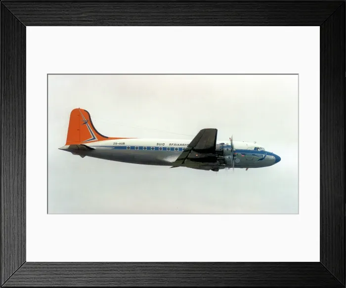 Framed Print : Douglas DC-4-1009 ZS-AUB Framed Print : Douglas DC-4-1009 ZS-AUB