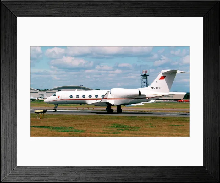 Framed Print : Gulfstream G450 A9C-BHR Framed Print : Gulfstream G450 A9C-BHR