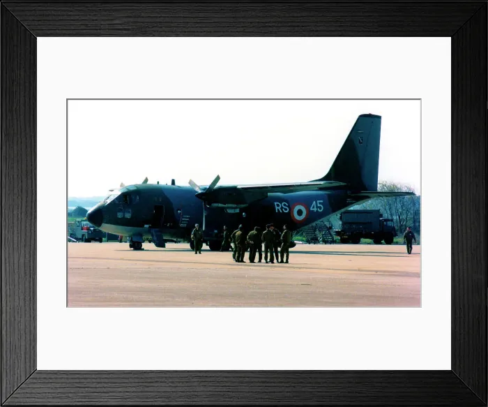 Framed Print : Aeritalia G. 222TCM MM62119 - RS-45 Framed Print : Aeritalia G. 222TCM MM62119 - RS-45