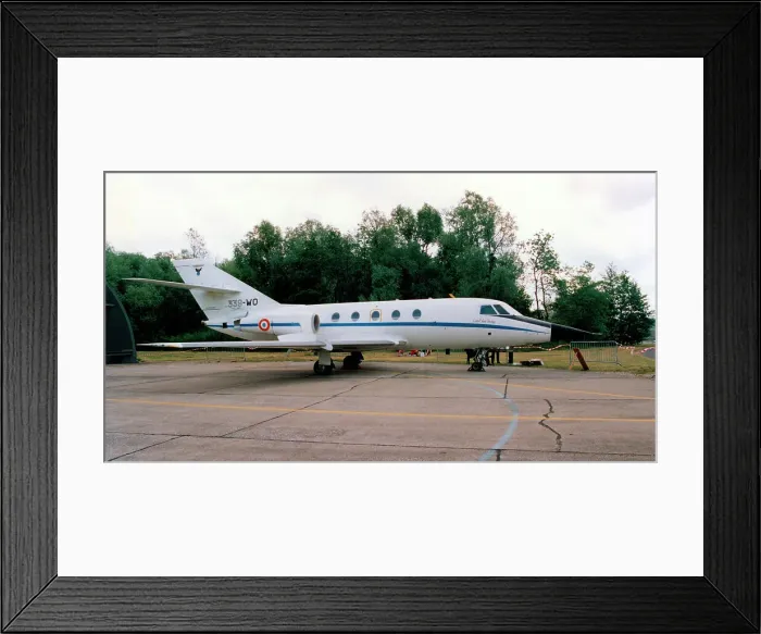 Framed Print : Dassault Falcon 20F 483 - 339-WO