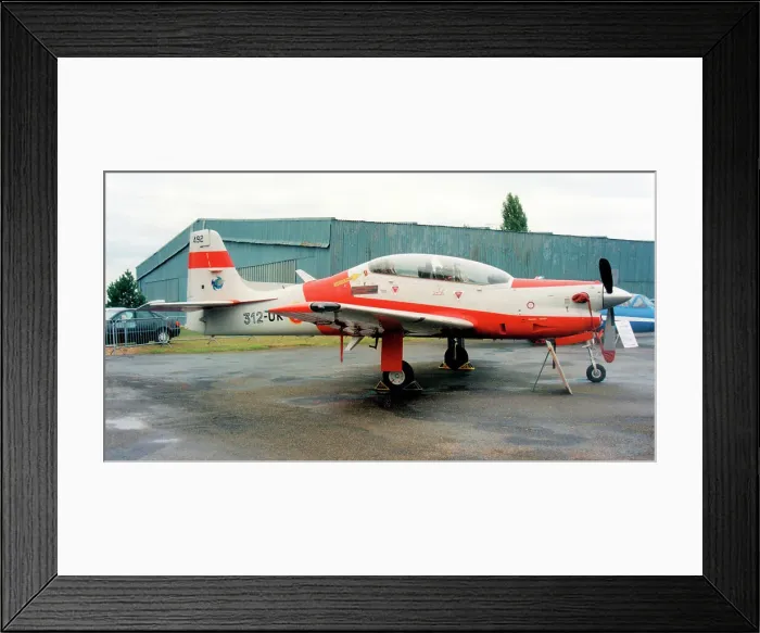 Framed Print : Embraer Tucano 492 - 312-UK Framed Print : Embraer Tucano 492 - 312-UK