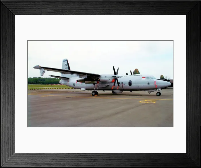 Framed Print : Fokker 50 UTA 717 Framed Print : Fokker 50 UTA 717