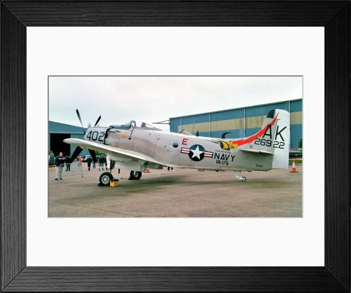 Framed Print : Douglas AD-4NA Skyraider G-RADR - 126922 Framed Print : Douglas AD-4NA Skyraider G-RADR - 126922
