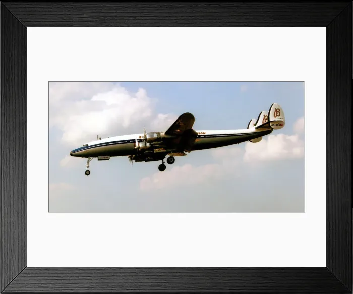 Framed Print : Lockheed Super Constellation HB-RSC Framed Print : Lockheed Super Constellation HB-RSC