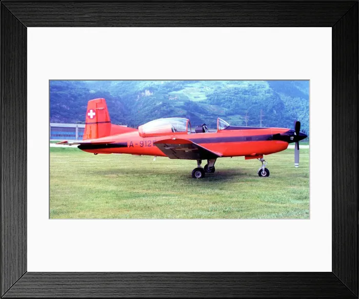 Framed Print : Pilatus PC-7 Turbo Trainer A-912 Framed Print : Pilatus PC-7 Turbo Trainer A-912
