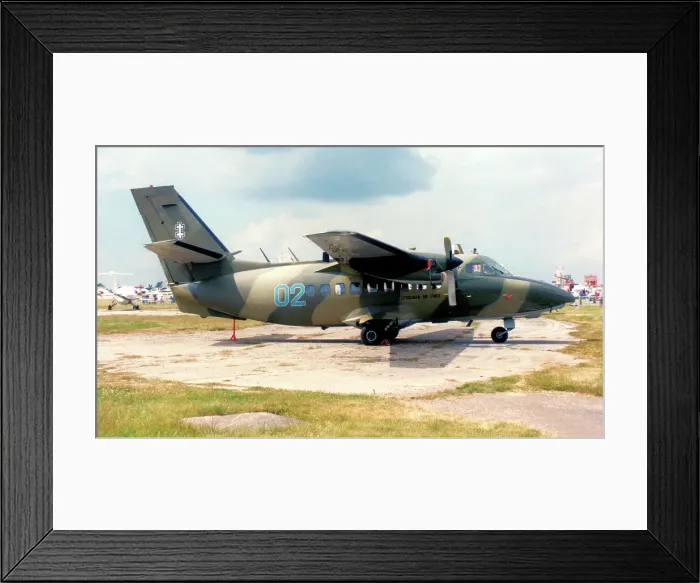 Framed Print : Let L-410 Turbolet 02 Blue Framed Print : Let L-410 Turbolet 02 Blue