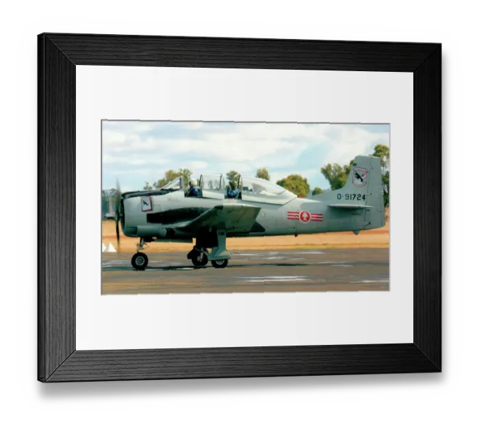 Framed Print : North American T-28D-5 Trojan VH-MEO