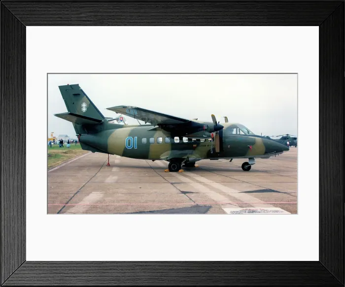 Framed Print : Let L-410 Turbolet 01 Blue Framed Print : Let L-410 Turbolet 01 Blue