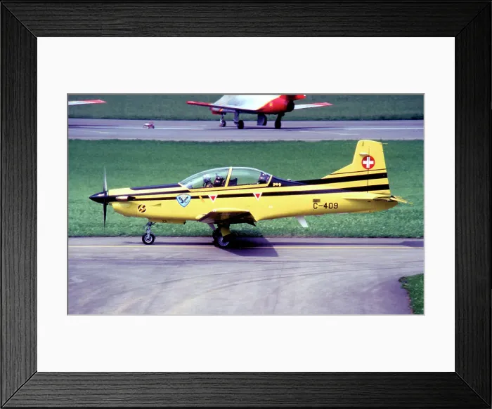 Framed Print : Pilatus PC-9 C-409 Framed Print : Pilatus PC-9 C-409
