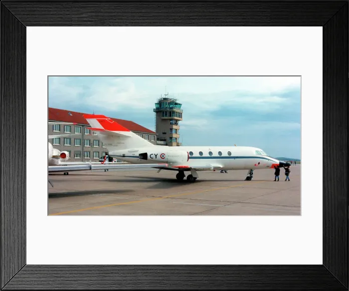 Framed Print : Dassault Falcon 20F 263 - CY Framed Print : Dassault Falcon 20F 263 - CY