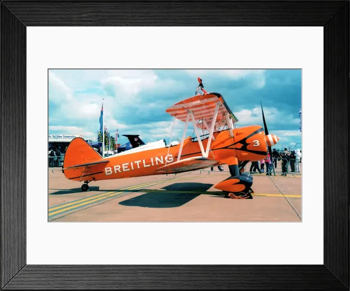 Framed Print : Boeing-Stearman N2S-1 N707TJ / 3 Framed Print : Boeing-Stearman N2S-1 N707TJ / 3