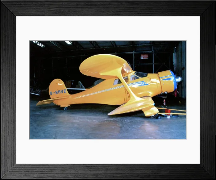Framed Print : Beechcraft 17 Staggerwing G-BRVE Framed Print : Beechcraft 17 Staggerwing G-BRVE