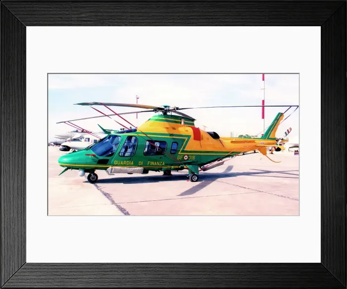 Framed Print : AgustaWestland AW109N MM81707 - GF-318 Framed Print : AgustaWestland AW109N MM81707 - GF-318