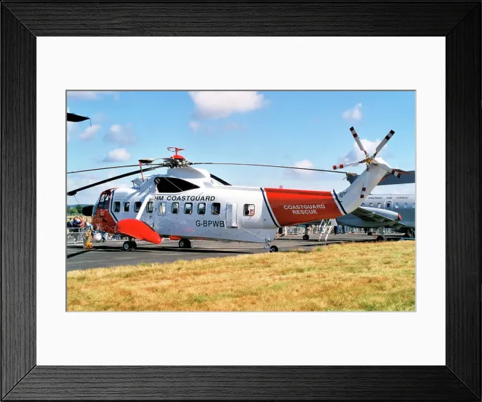 Framed Print : Sikorsky S-61N G-BPWB Framed Print : Sikorsky S-61N G-BPWB