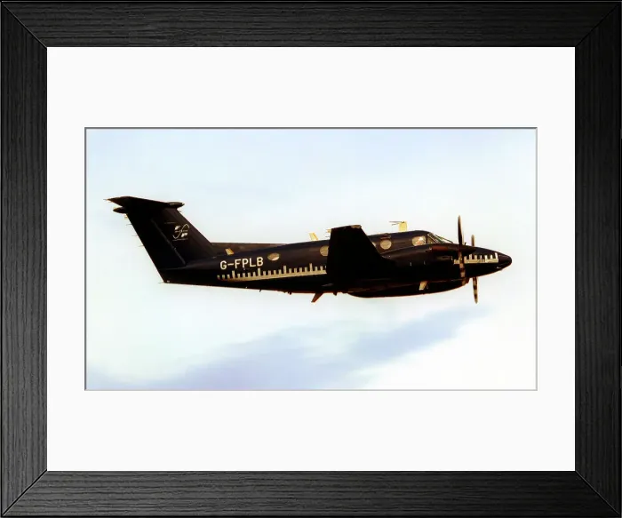 Framed Print : Beech B200 Super King Air G-FPLB Framed Print : Beech B200 Super King Air G-FPLB
