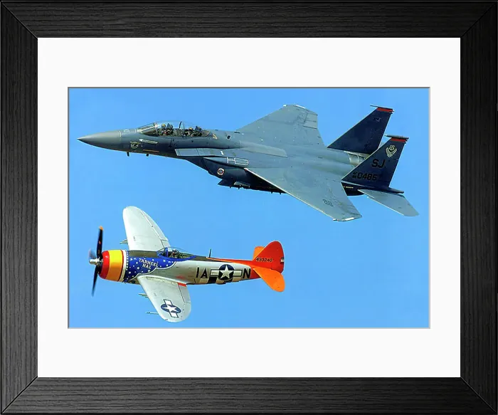 Framed Print : McDonnell Douglas F-15E Strike Eagle - Republic Thunderbolt Framed Print : McDonnell Douglas F-15E Strike Eagle - Republic Thunderbolt