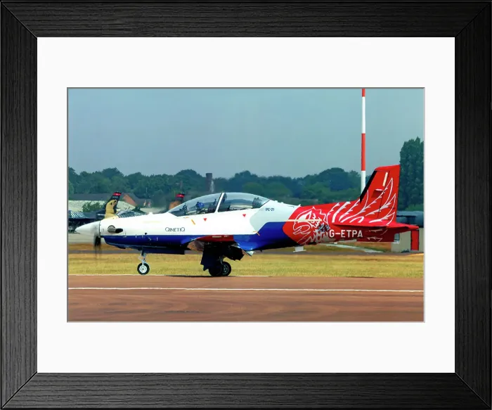Framed Print : Pilatus PC-21 G-ETPA Framed Print : Pilatus PC-21 G-ETPA