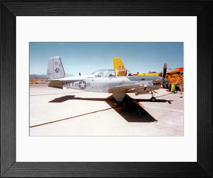Framed Print : Beechcraft T-34C Mentor 160492 Framed Print : Beechcraft T-34C Mentor 160492