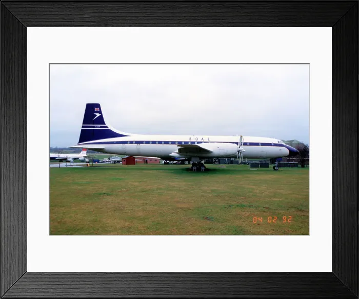 Framed Print : Bristol 175 Britannia 312F G-AOVF Framed Print : Bristol 175 Britannia 312F G-AOVF