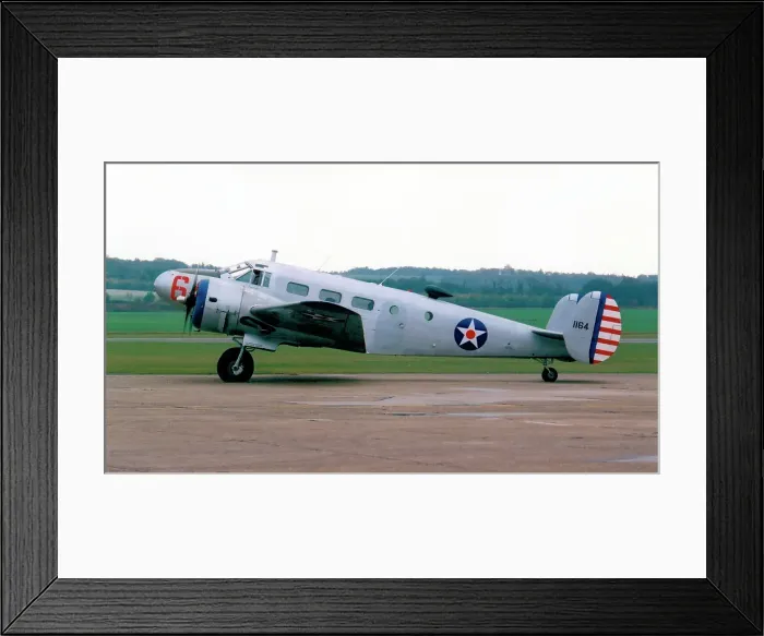Framed Print : Beech C-45H Expeditor G-BKGL Framed Print : Beech C-45H Expeditor G-BKGL
