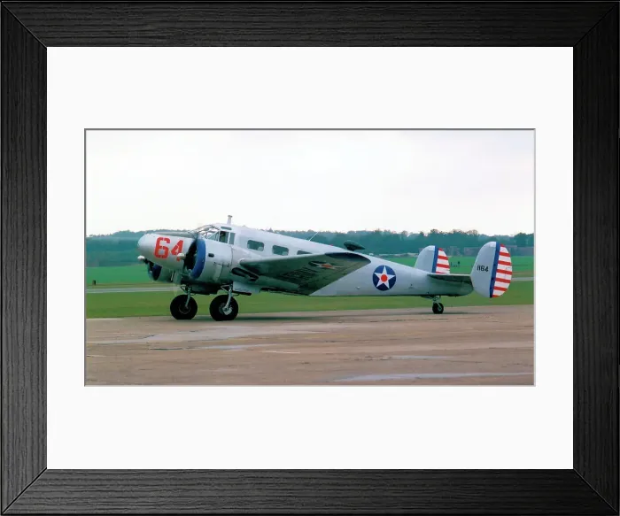 Framed Print : Beech C-45H Expeditor G-BKGL Framed Print : Beech C-45H Expeditor G-BKGL