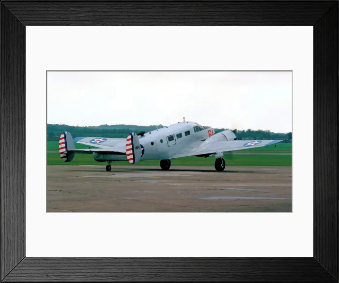 Framed Print : Beech C-45H Expeditor G-BKGL Framed Print : Beech C-45H Expeditor G-BKGL
