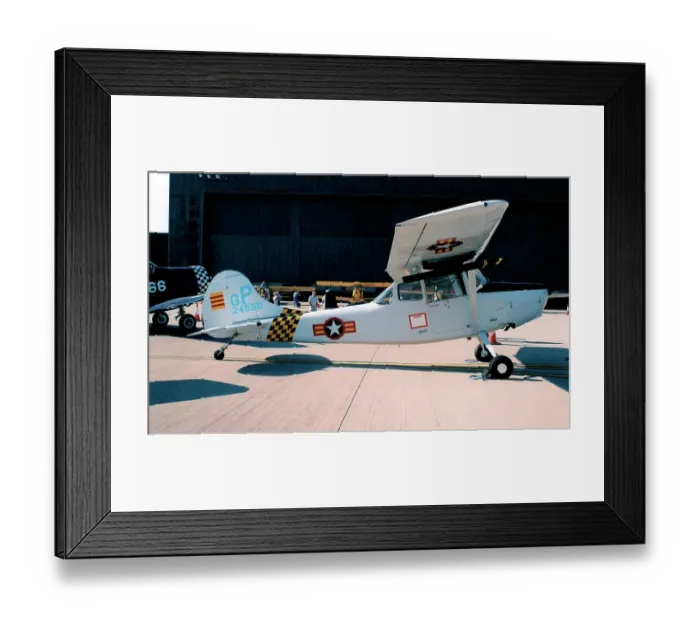 Framed Print : Cessna 305C G-PDOG Framed Print : Cessna 305C G-PDOG
