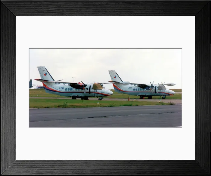 Framed Print : Let L-410 Turbolet 2601 and 0731 Framed Print : Let L-410 Turbolet 2601 and 0731