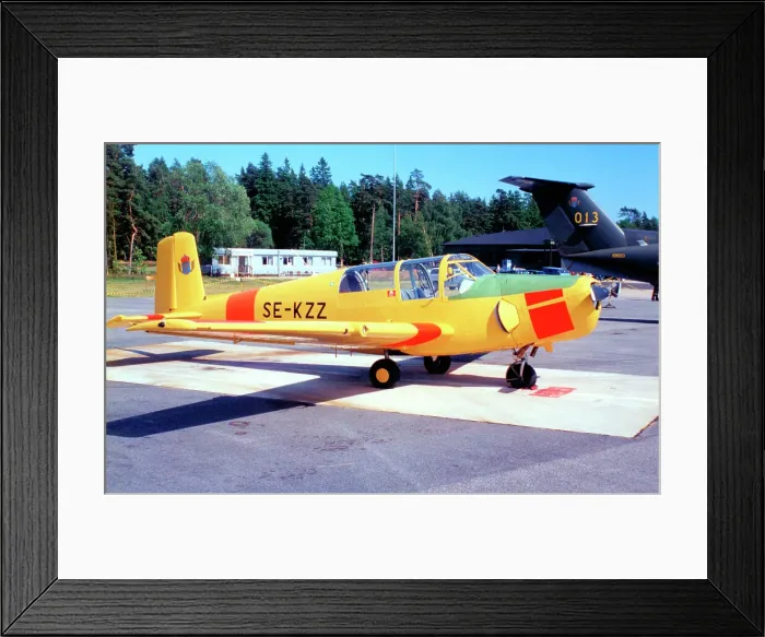 Framed Print : SAAB 91C Safir SE-KZZ Framed Print : SAAB 91C Safir SE-KZZ