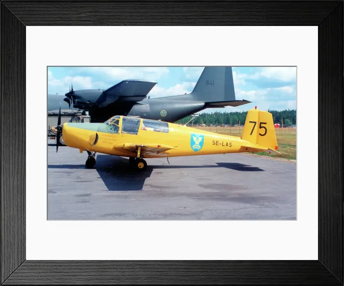 Framed Print : SAAB 91B Safir SE-LAS Framed Print : SAAB 91B Safir SE-LAS