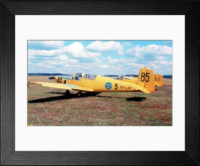 Framed Print : SAAB 91C Safir SE-LAP Framed Print : SAAB 91C Safir SE-LAP