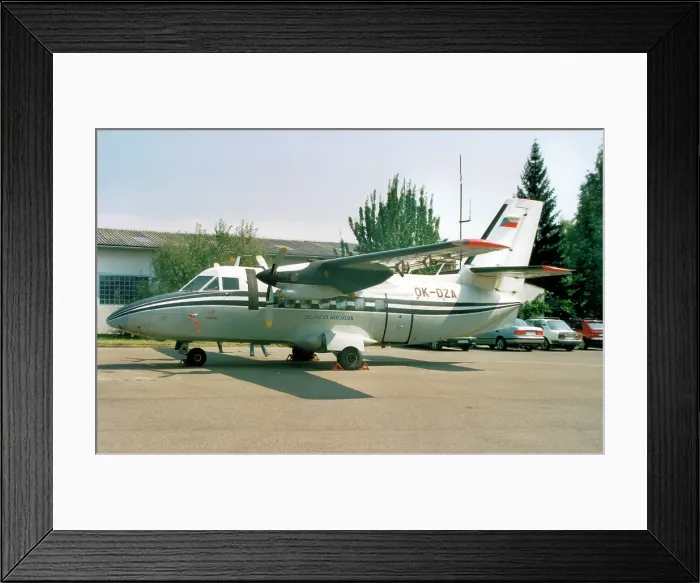 Framed Print : LET L-410 Turbolet OK-DZA Framed Print : LET L-410 Turbolet OK-DZA