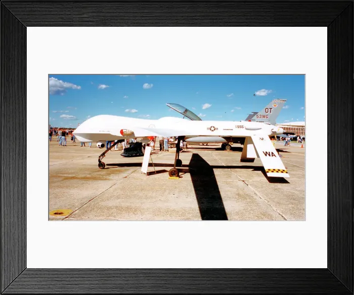 Framed Print : General Atomics RQ-1A Predator (Tier II) 94-0555 Framed Print : General Atomics RQ-1A Predator (Tier II) 94-0555