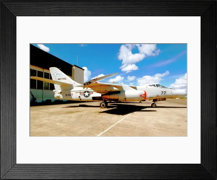 Framed Print : Douglas NTA-3B Skywarrior N877RS Framed Print : Douglas NTA-3B Skywarrior N877RS