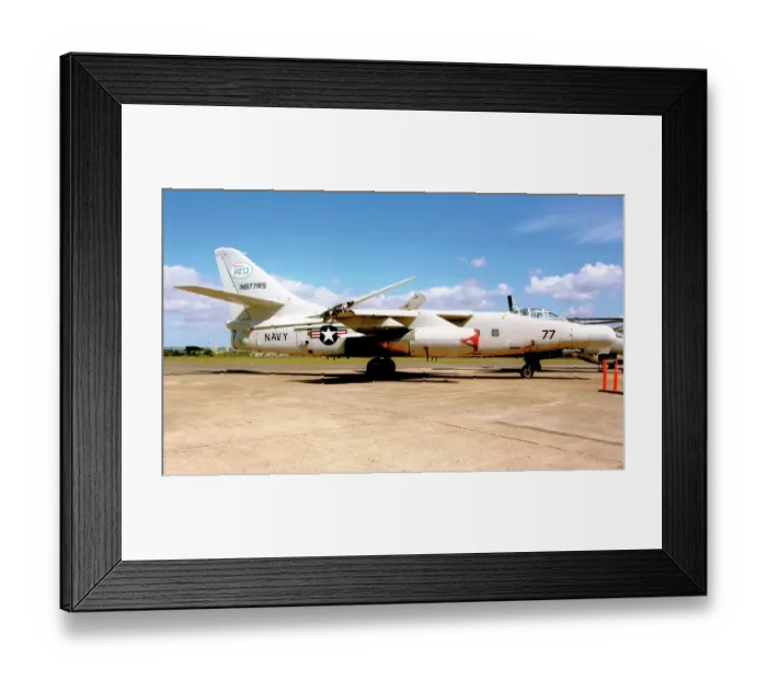 Framed Print : Douglas NTA-3B Skywarrior N877RS Framed Print : Douglas NTA-3B Skywarrior N877RS