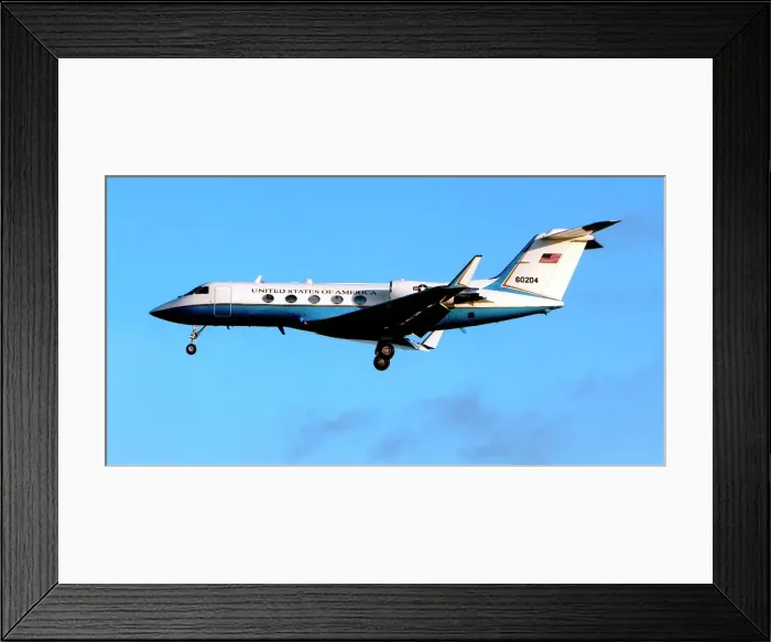 Framed Print : Gulfstream C-20B 86-0204 Framed Print : Gulfstream C-20B 86-0204