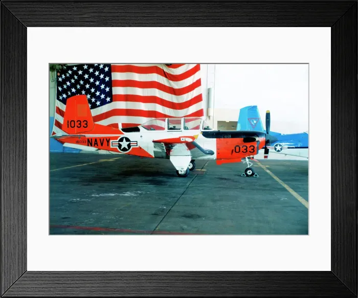 Framed Print : Beechcraft T-34C Mentor 161033 Framed Print : Beechcraft T-34C Mentor 161033