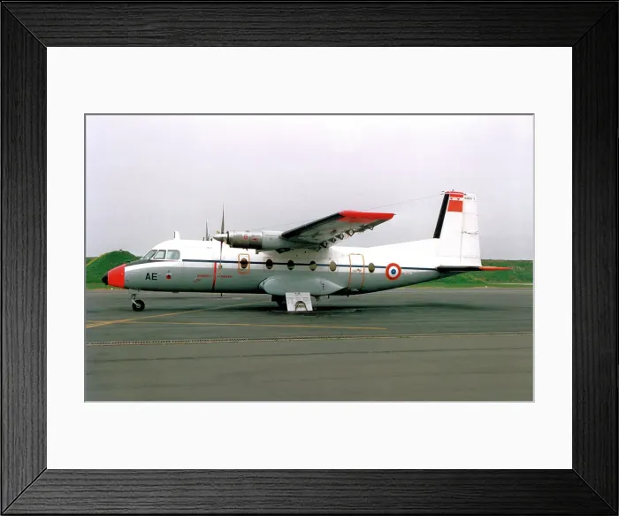Framed Print : Aerospatiale N. 262D 105 - AE Framed Print : Aerospatiale N. 262D 105 - AE