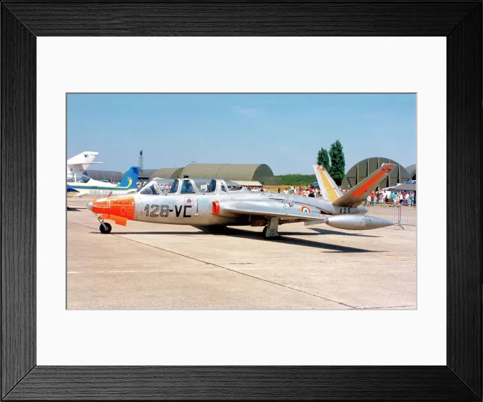 Framed Print : Fouga CM. 170 Magister 420 - 128-VC Framed Print : Fouga CM. 170 Magister 420 - 128-VC