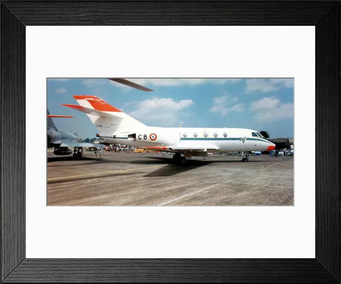 Framed Print : Dassault Falcon 20SNR 96 - CB - F-ZACB Framed Print : Dassault Falcon 20SNR 96 - CB - F-ZACB