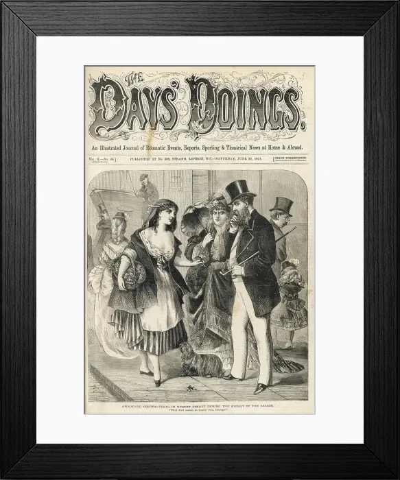 Framed Print : Awkward encounter with a prostitute, London Framed Print : Awkward encounter with a prostitute, London
