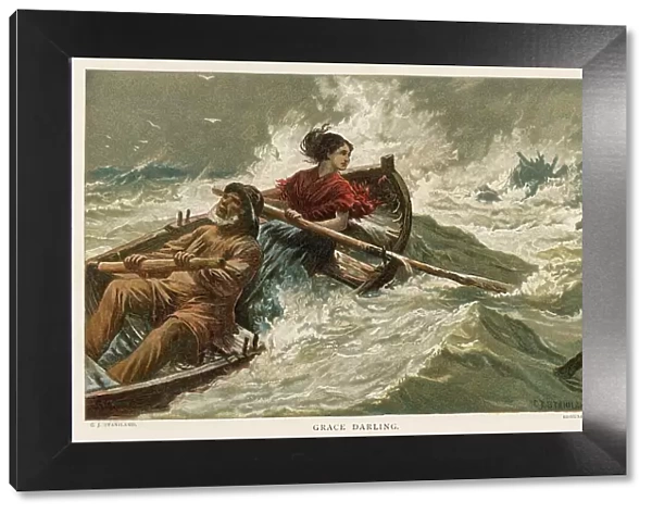 Grace Darling, rowing with her father