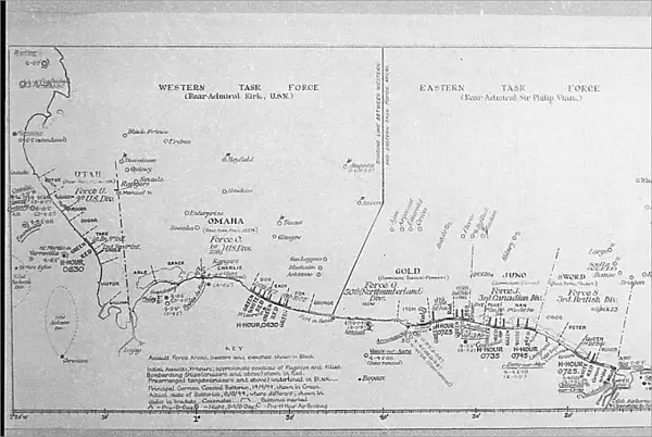 D-DAY MAP 1944